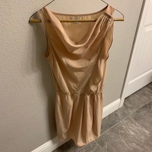 GAP nude/tan dress with cowl neck top